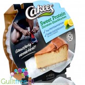 Cakees Sweet Protein Cheesecake, Lemon 0,45KG - gotowy sernik proteinowy bez cukru, ze stewią i ksylitolem
