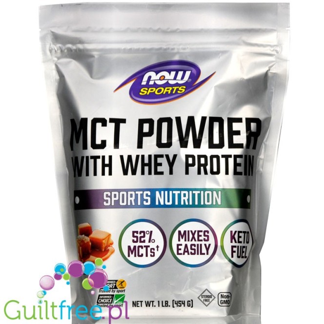 NOW Foods MCT Powder with Whey Protein, Salted Caramel1 lb