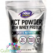 NOW Foods MCT Powder with Whey Protein, Chocolate Mocha1 lb