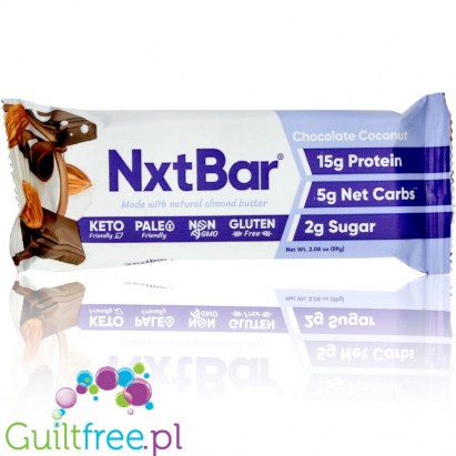 Nxt Bar Protein Bar, Chocolate Coconut vegan paleo keto bar