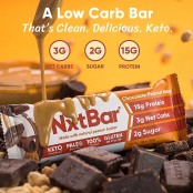 Nxt Bar Protein Bar, Chocolate Peanut Butter vegan paleo keto bar