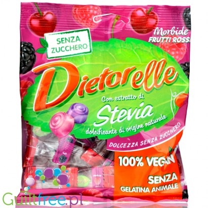 Dietorelle gluten-free sugar-flavored fruit jelly, contains sweeteners