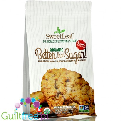 SweetLeaf Better Than Sugar Organic - słodzik kryształ zero  kcal 1:1
