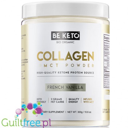 BeKETO Collagen + MCT, Vanilla flavour, 300g