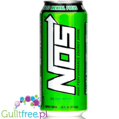 Monster NOS Sonic Sour High Performance Energy Drink 16oz (473ml)