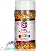 Keto Candy Girl Rainbow Sprinkles - kolorowa posypka 'cukrowa' bez cukru