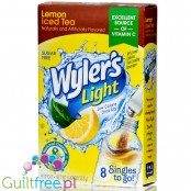Wyler's Singles to Go Lemon Iced Tea - saszetki smakowe do wody bez cukru i kcal, smak Cytrynowa Ice Tea