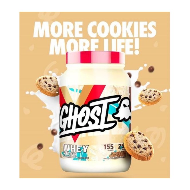 Ghost 100% Whey Ahoy! Chocolate Chip Cookie