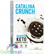 Catalina Crunch Keto Chocolate Vanilla Sandwich Cookies - markizy z kremem waniliowym bez cukru