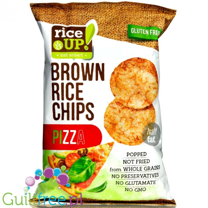 RiceUp thin Pizza flavored whole-grain thin brown rice chips