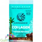 Sunwarrior Collagen Building Protein Peptides Sachets Chocolate Fudge, sachet 25g
