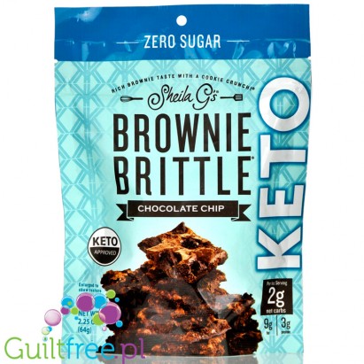 Sheila G's Brownie Brittle Keto Brownie Brittle, Chocolate Chip 2.25 oz