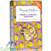 Primrose's Kitchen Pear & Apricot Bircher Muesli - organiczne płatki śniadaniowe bez cukru i słodzików,  Morela & Gruszka