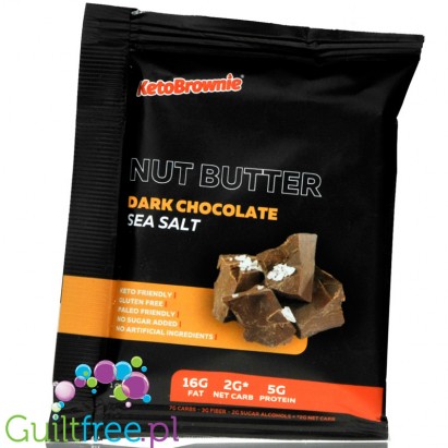 KetoBrownie Nut Butter, Dark Chocolate Sea Salt squeeze pack