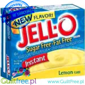 JellO Lemon Pudding - Budyń zero tłuszczu o obniżonej kaloryczności, instant, smak cytrynowy