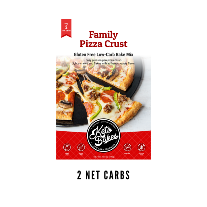 Keto Bakes Family Pizza Crust Mix 10.8 oz