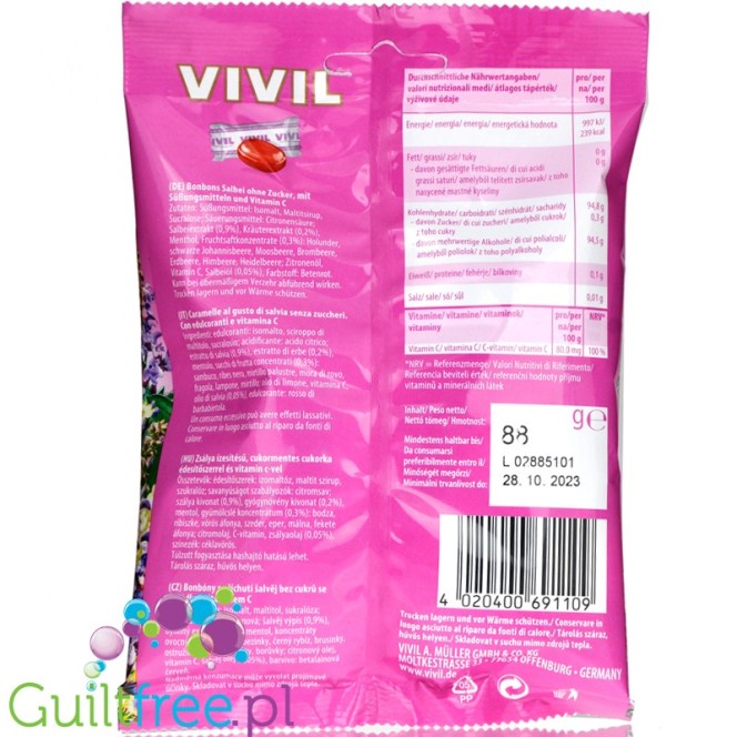 Vivil Salbei sugar free candies with sage  extract
