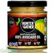 Hunter & Gather Chipotle Avocado Mayo - pikantny keto majonez z awokado, 4 składnikowy