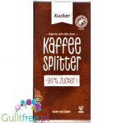 Xucker Kaffe Splitter - vegan dark chocolate with roasted coffee beans, sweetened only with xylit