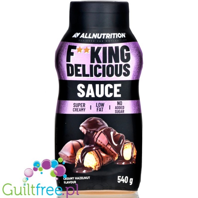 AllNutrition F**king Delicious Sauce Creamy Hazelnut - low calorie, sugar free thick syrup