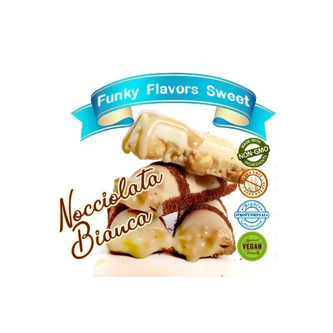 Funky Flavors Sweet Nocciolata Bianca - sweetened, liquid, sugar & fat free food flavoring