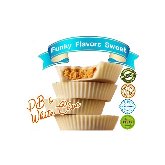 Funky Flavors Sweet PB & White Choc - sweetened, liquid, sugar & fat free food flavoring