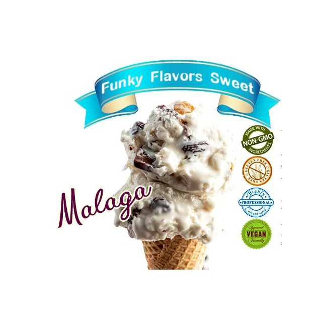 Funky Flavors Sweet Malaga - sweetened, liquid, sugar & fat free food flavoring