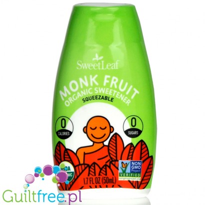 SweetLeaf  Monk Fruit Squeezable Sweetener, Organic, Clear 1.7 fl oz. (50 ml)