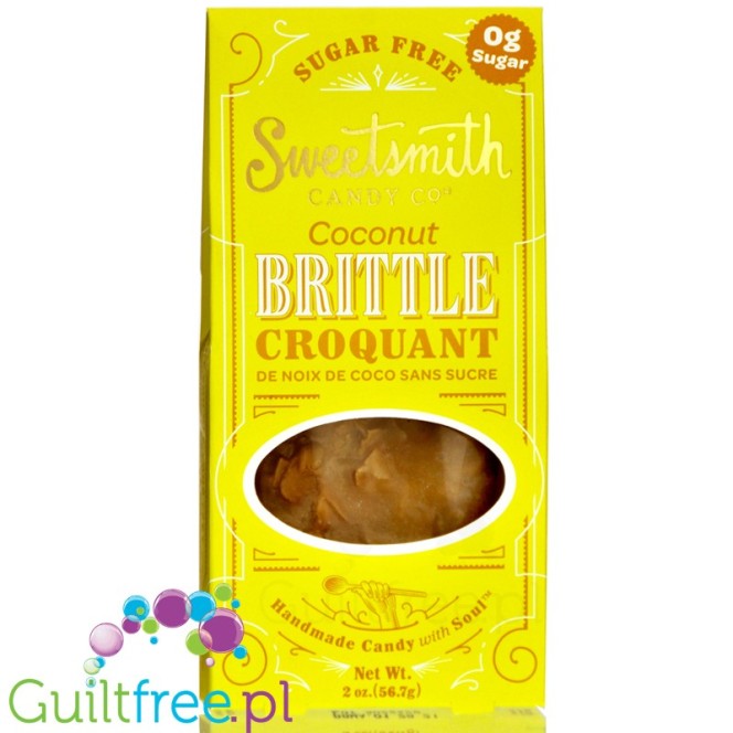 Sweetsmith Candy Co. Sugar Free Coconut Brittle Croquant 2 oz. (56.7g)