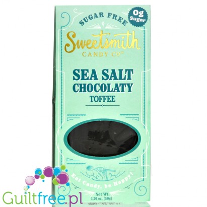 Sweetsmith Candy Co. Sugar Free Sea Salt Chocolaty Toffee Caramel -