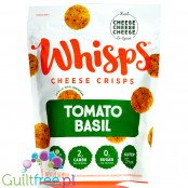Cello Whisps Cheese Crisps, Tomato Basil- keto chrupaki serowe