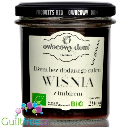 House of Fruits, Black Cherry & Ginger, no added sugar fruit spread with stevia