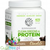 Sunwarrior Clean Greens & Protein (175g) Chocolate