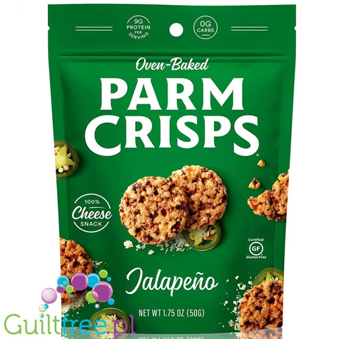 ParmCrisps  Oven-Baked Parm Crisps, Bite-Sized Jalapeno 1.75 oz (50g)