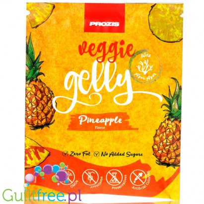 Prozis Veggie Gelly Agar-Agar Pineapple - Sugar Free Vegan Jelly Dessert