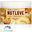 AllNutrition NUTLOVE White Choco Peanut - krem orzechowo-mleczno-czekoladowy bez cukru z prażonymi orzechami