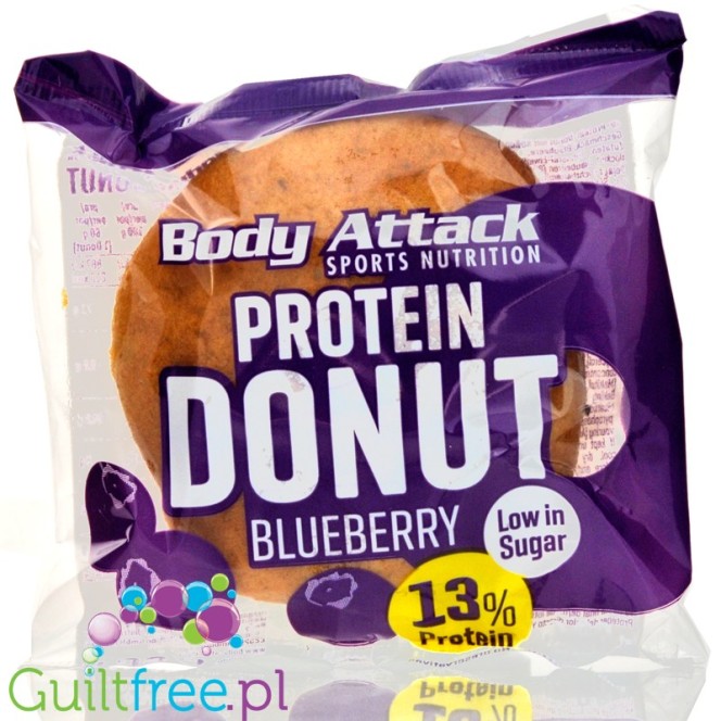 Body Attack protein donut blueberry