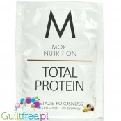 More Nutrition Total Protein Pistachio & Coconut - thick casein protein for desserts, sachet 25g