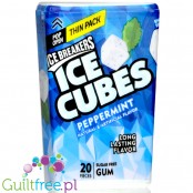 Ice Breakers Ice Cubes Cool Peppermint, guma do żucia bez cukru Thin Pack