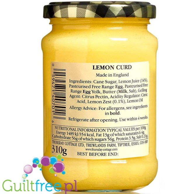 Thursday Cottage Lemon Curd (CHEAT MEAL) - krem cytrynowy