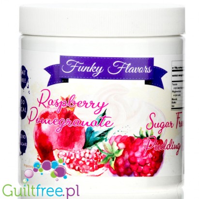 Funky Flavors Pudding Raspberry & Pomegranate - sugar free instant pudding 0,35KG