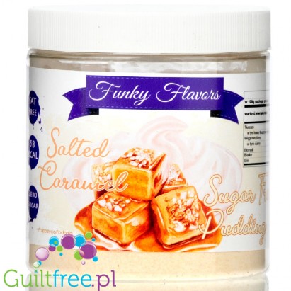 Funky Flavors Pudding Salted Caramel - budyń Słony Karmel bez cukru 0,35KG