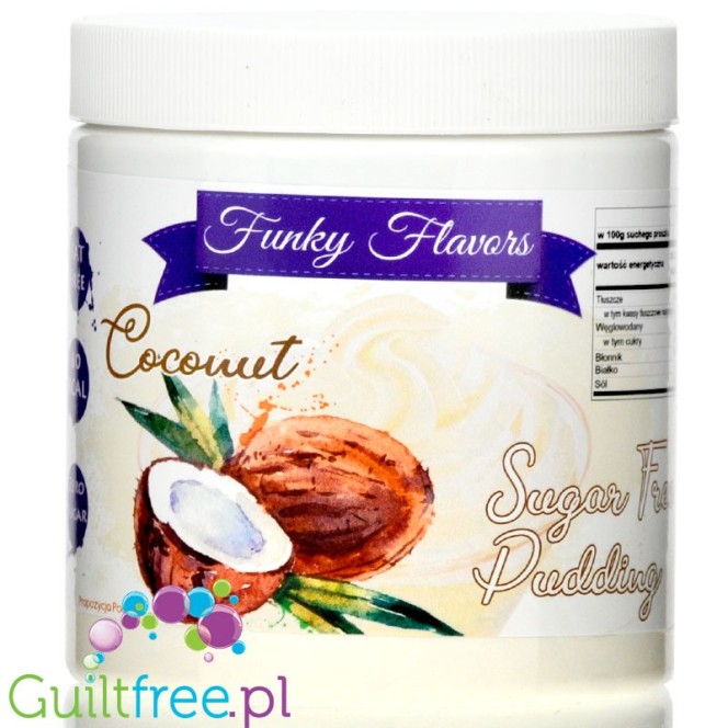 Funky Flavors Pudding Coconut - budyń kokosowy bez cukru 0,35KG