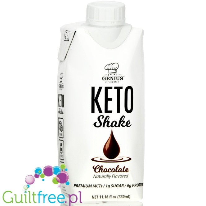 Genius Gourmet Keto Shake, Chocolate, 11.16 fl oz