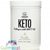 Genius Gourmet MCT Keto Collagen, Vanilla - kolagen z MCT o smaku waniliowym