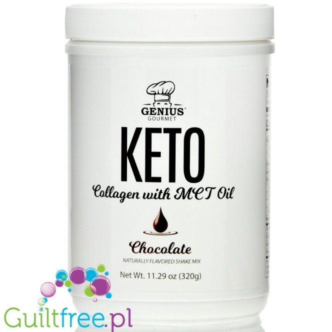 Genius Gourmet Keto Collagen with MCT Oil, Chocolate 11.29 oz