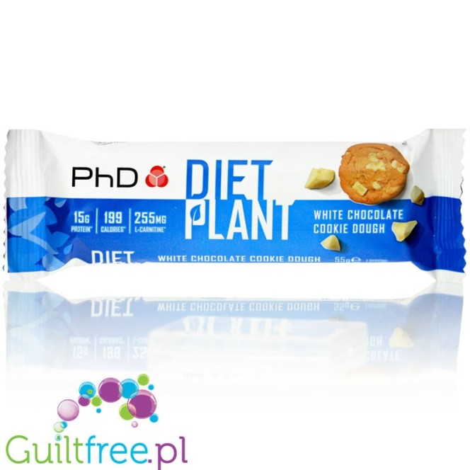 PhD Diet Plant Bar White Chocolate Cookie Dough