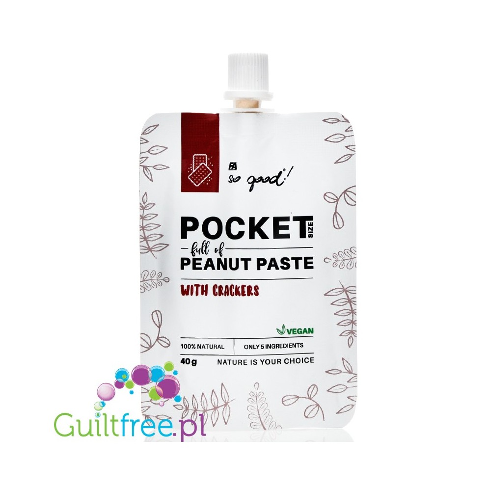 Fa So Good Pocket Peanut Paste Crackers Squeeze Tub Guiltfree Pl