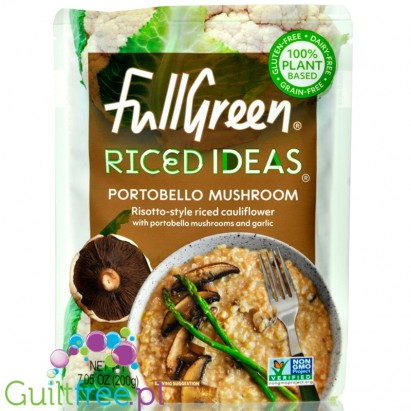 Full Green Riced Ideas Portobello Mushroom 200g- risotto style riced cauliflower