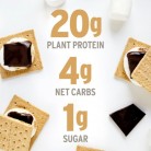 No Cow S'mores vegan keto protein bar with stevia, monk fruit and erythritol
